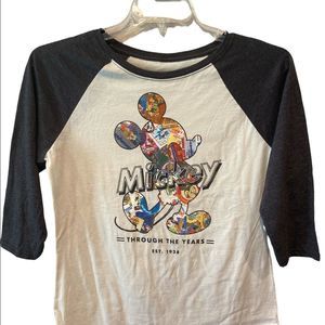 NWT Disney Parks Authentic Mickey Through The Years Shirt Size Medium